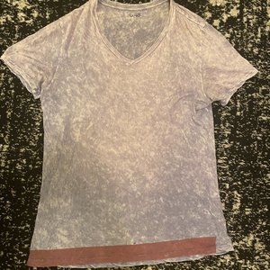Sold-Vintage Saks 5th distressed v-neck Made in USA